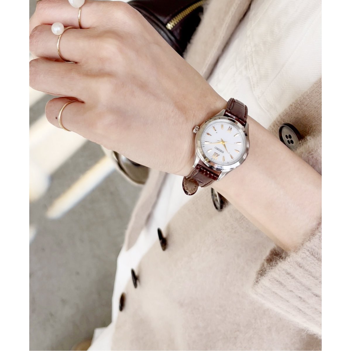 セイコー セレクション SWFH115 レディース ブラウン SEIKO /セイコー】SWFH115/ウォッチ | スピック＆スパン(Spick and