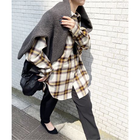 ≪WEB限定追加≫オンブレーチェックルーズシャツ | スピック＆スパン 
