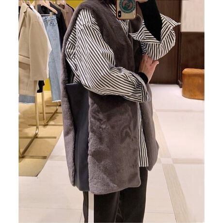 ESLOW/エスロー】 ECO FUR NO COLLAR VEST | スピック＆スパン(Spick 