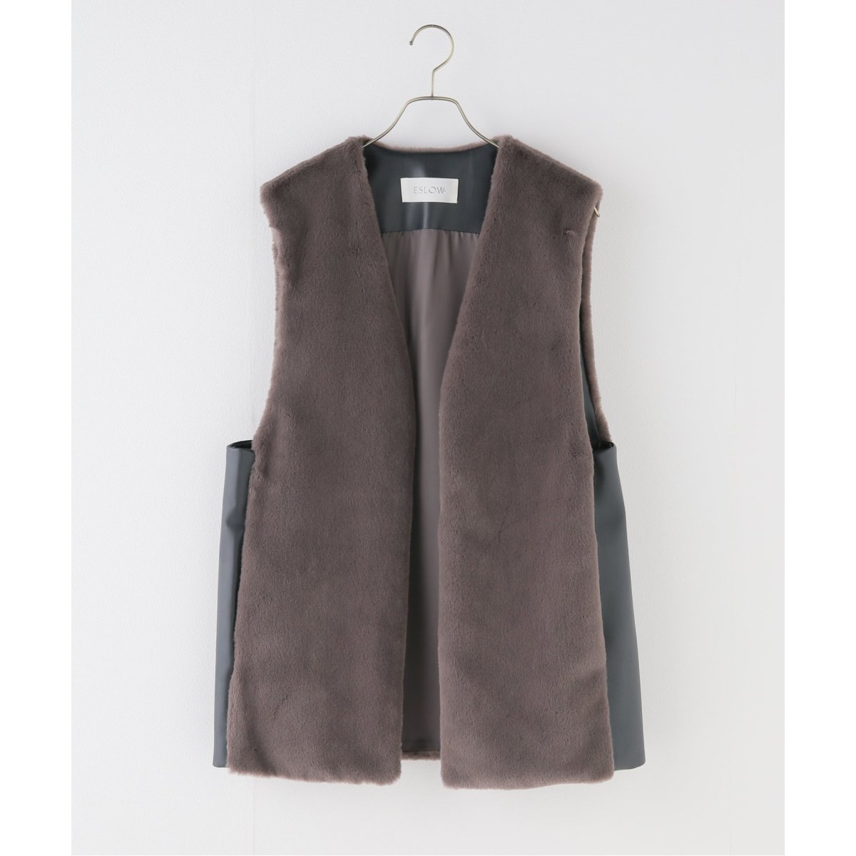 ESLOW/エスロー】 ECO FUR NO COLLAR VEST | スピック＆スパン(Spick and Span) | マルイウェブチャネル