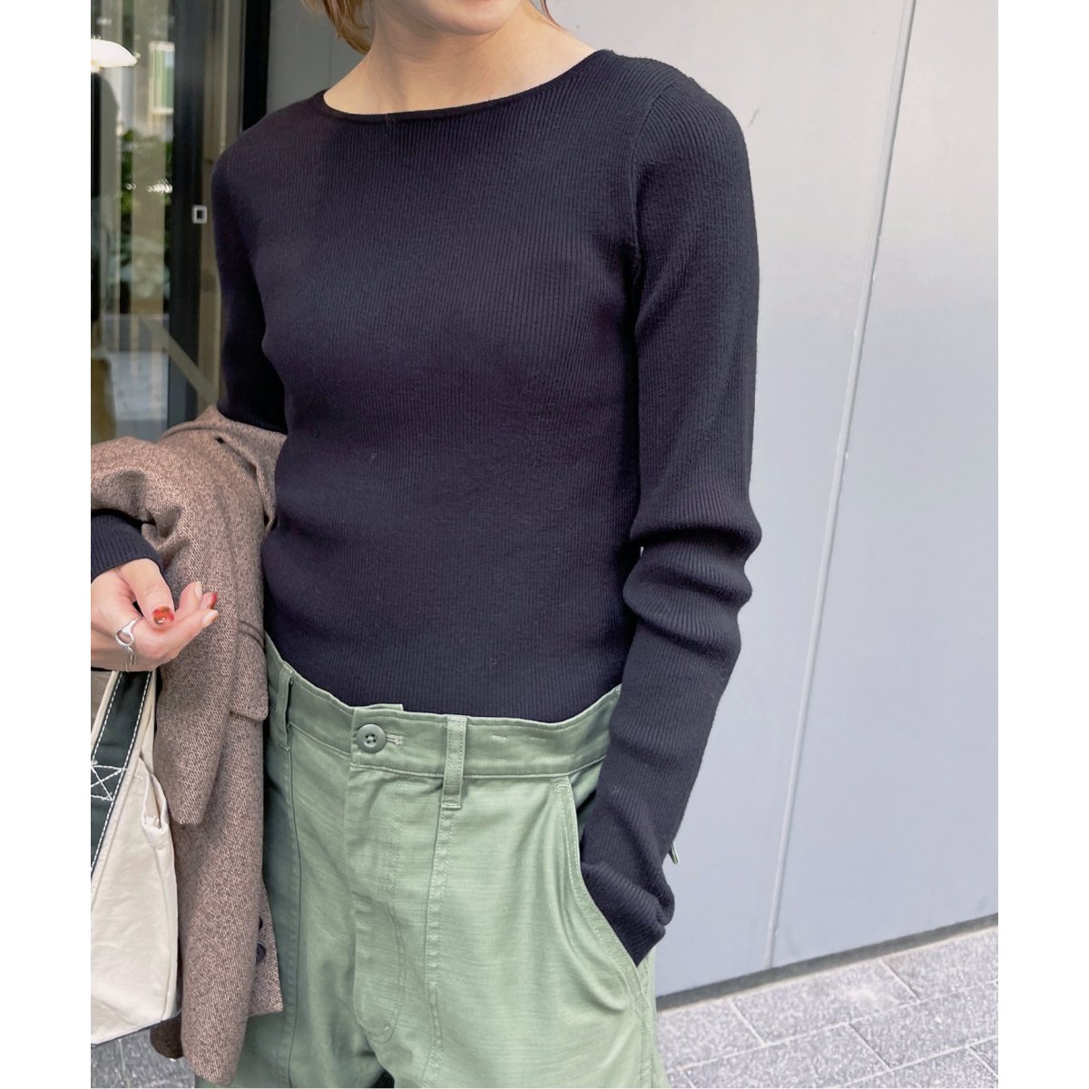 Spick and Span Vis/Pe リブニット ≪追加≫Vis/Peリブニット | スピック＆スパン(Spick and Span