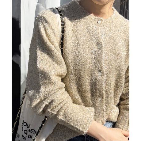 ラメニットコンパクトカーデ | スピック＆スパン(Spick and Span  