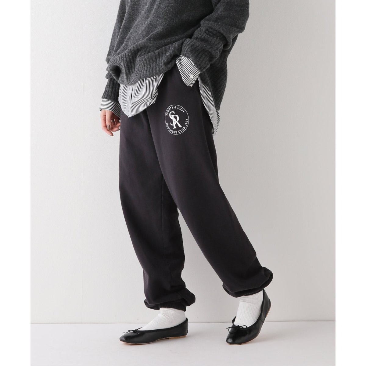 Sporty & Rich / スポーティーアンドリッチ】SR SWEAT PANTS