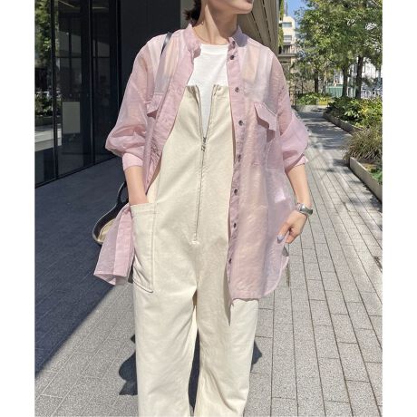 スタンドカラーシアーオーバーシャツ | スピック＆スパン(Spick and  