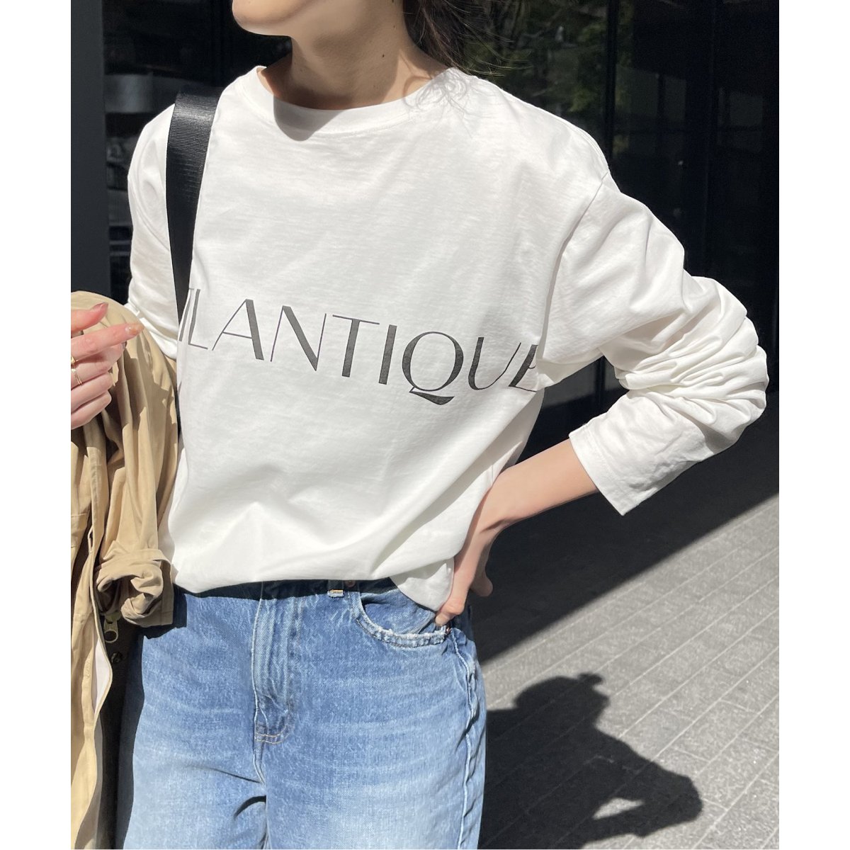 Spick &amp; span ラグランロゴロンT Spick & Span（スピックアンドスパン）の「ロゴラグランロンT（Tシャツ