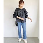 コットンポプリンエンブロイダリーブラウス | スピック＆スパン(Spick 