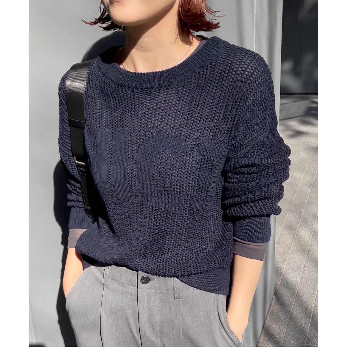 メッシュロゴニットプルオーバー | スピック＆スパン(Spick and Span