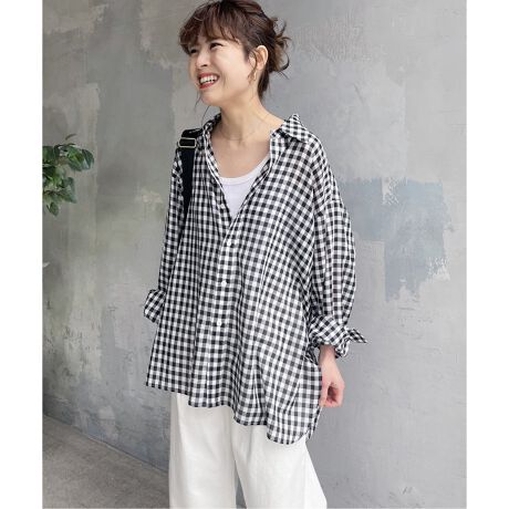 ギンガムチェックビッグシャツ | スピック＆スパン(Spick and Span  