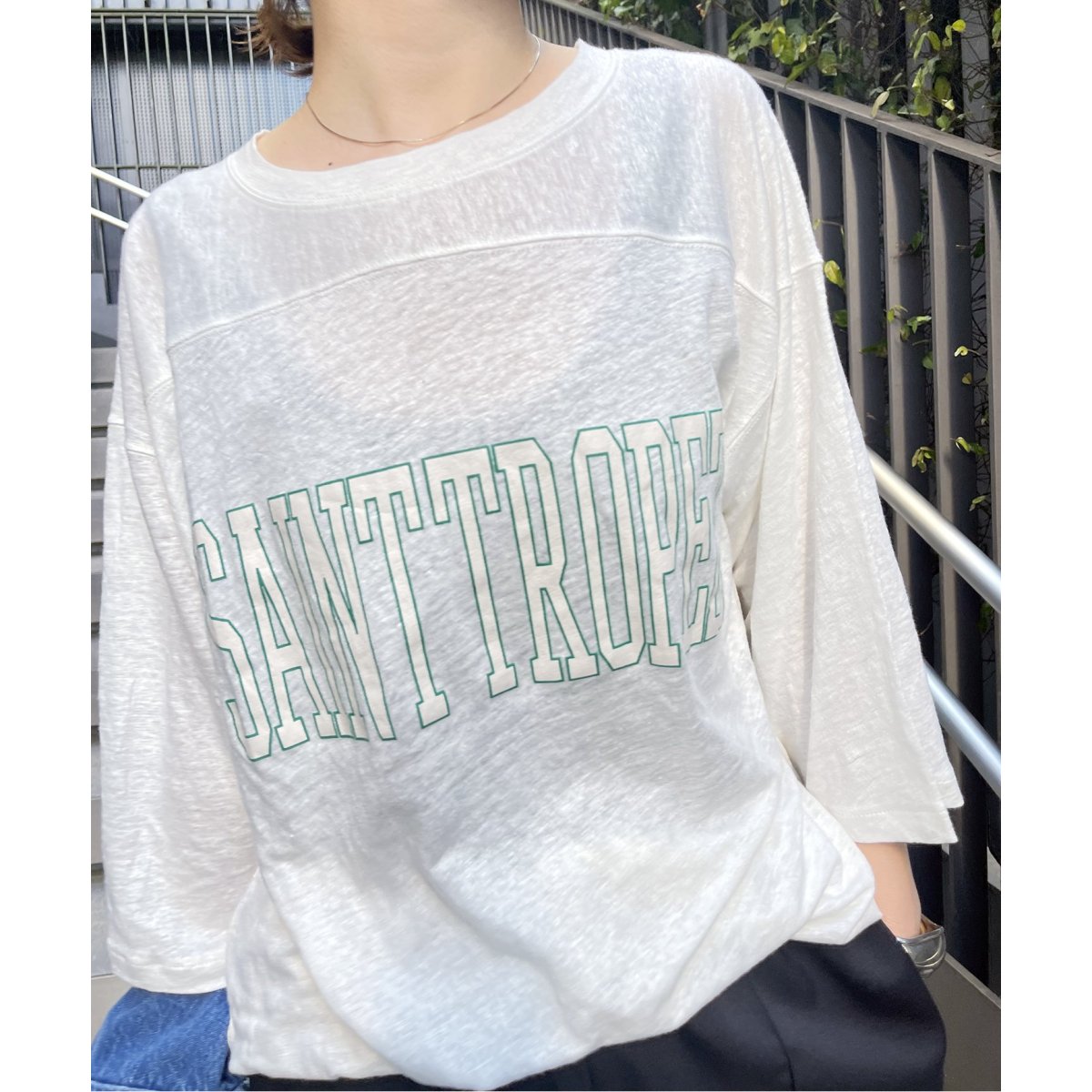 Spick & Span（スピックアンドスパン）の「リネンフットボールT