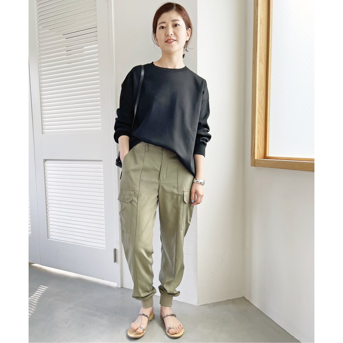 Spick & Span ウォッシャブルルーズクルーネックプルオーバー ≪一部店舗+WEB限定追加≫ウォッシャブルルーズクルーネックプル