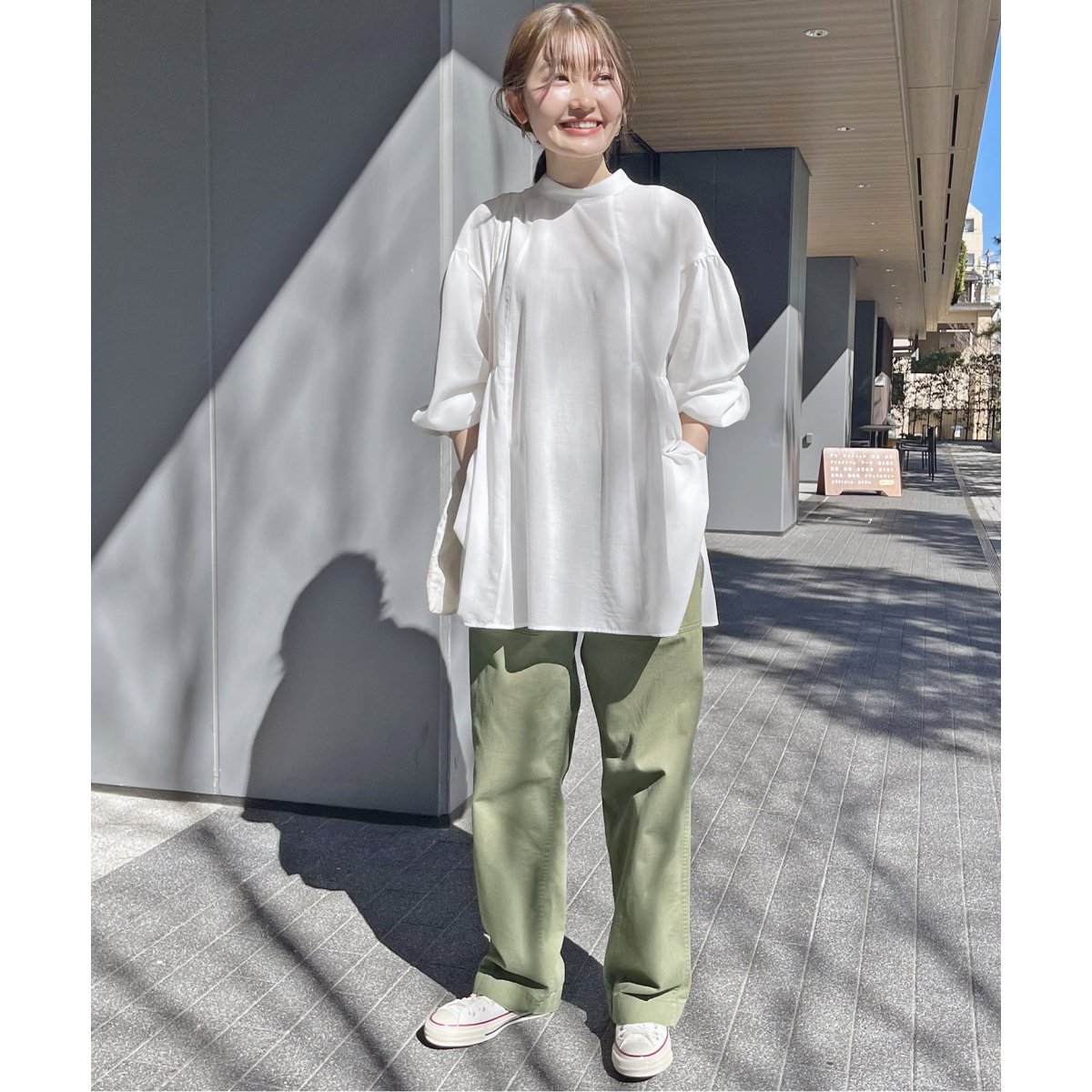 Spick and Span ライトクロスギャザーチュニックシャツ Spick & Span（スピックアンドスパン）の「ライトクロスギャザー