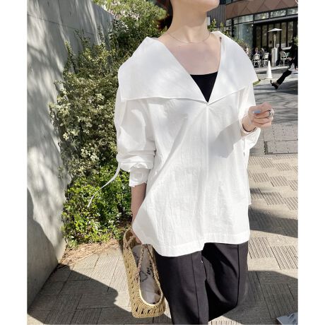 ESLOW/エスロー】 DRAWSTRING SHIRT | スピック＆スパン(Spick and 