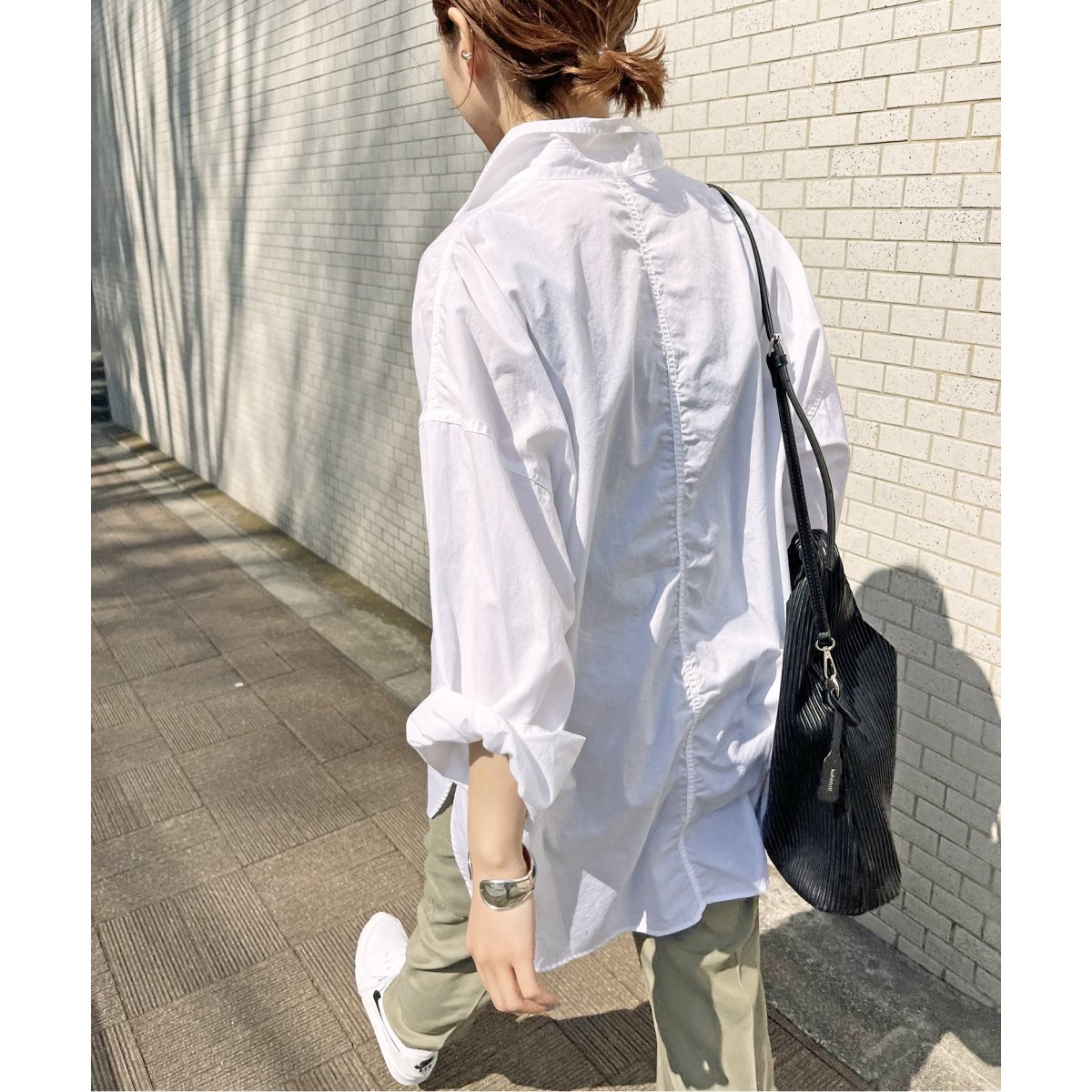 コットンブロードパッカリングシャツ | スピック＆スパン(Spick