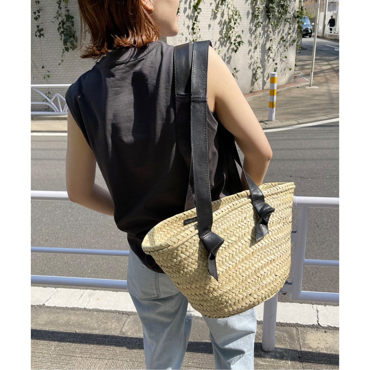 KECH LeS ESSENTIELS】RIBBON HANDLE SMALL BASKET | スピック＆スパン(Spick and Span) |  マルイウェブチャネル