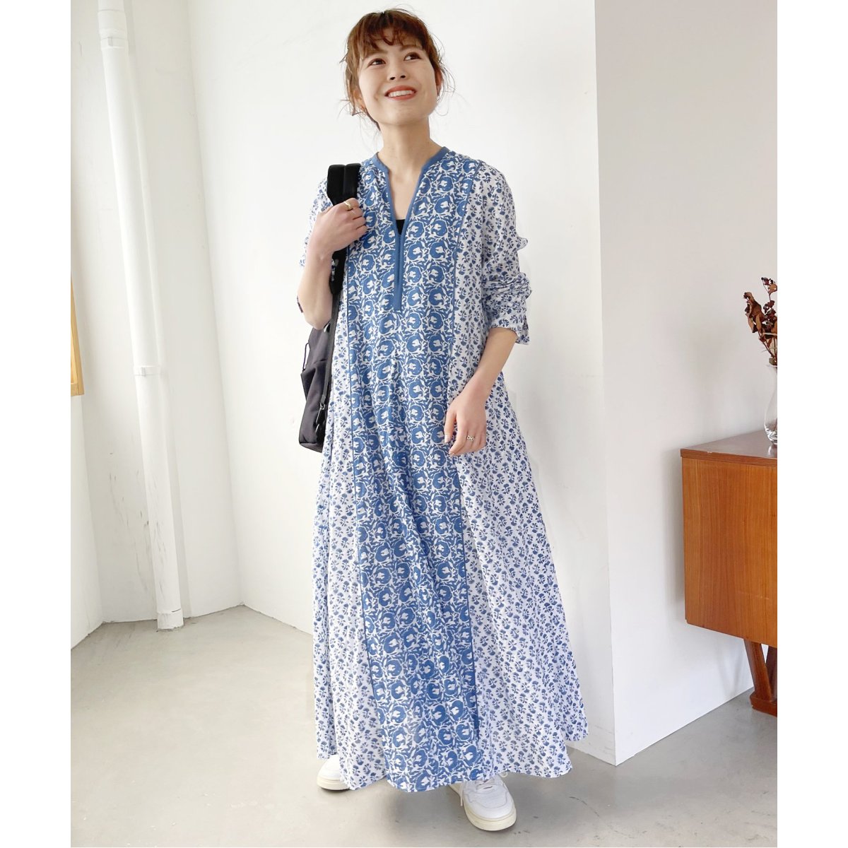 ne Quittez pas / ヌキテパ】COTTON JQD COMBI DRESS | スピック