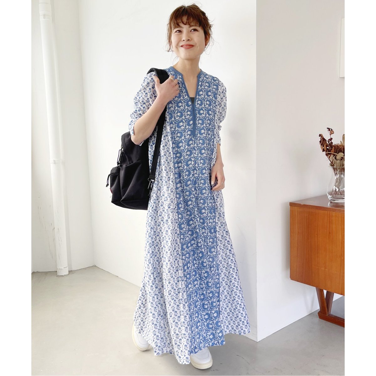 ne Quittez pas / ヌキテパ】COTTON JQD COMBI DRESS | スピック