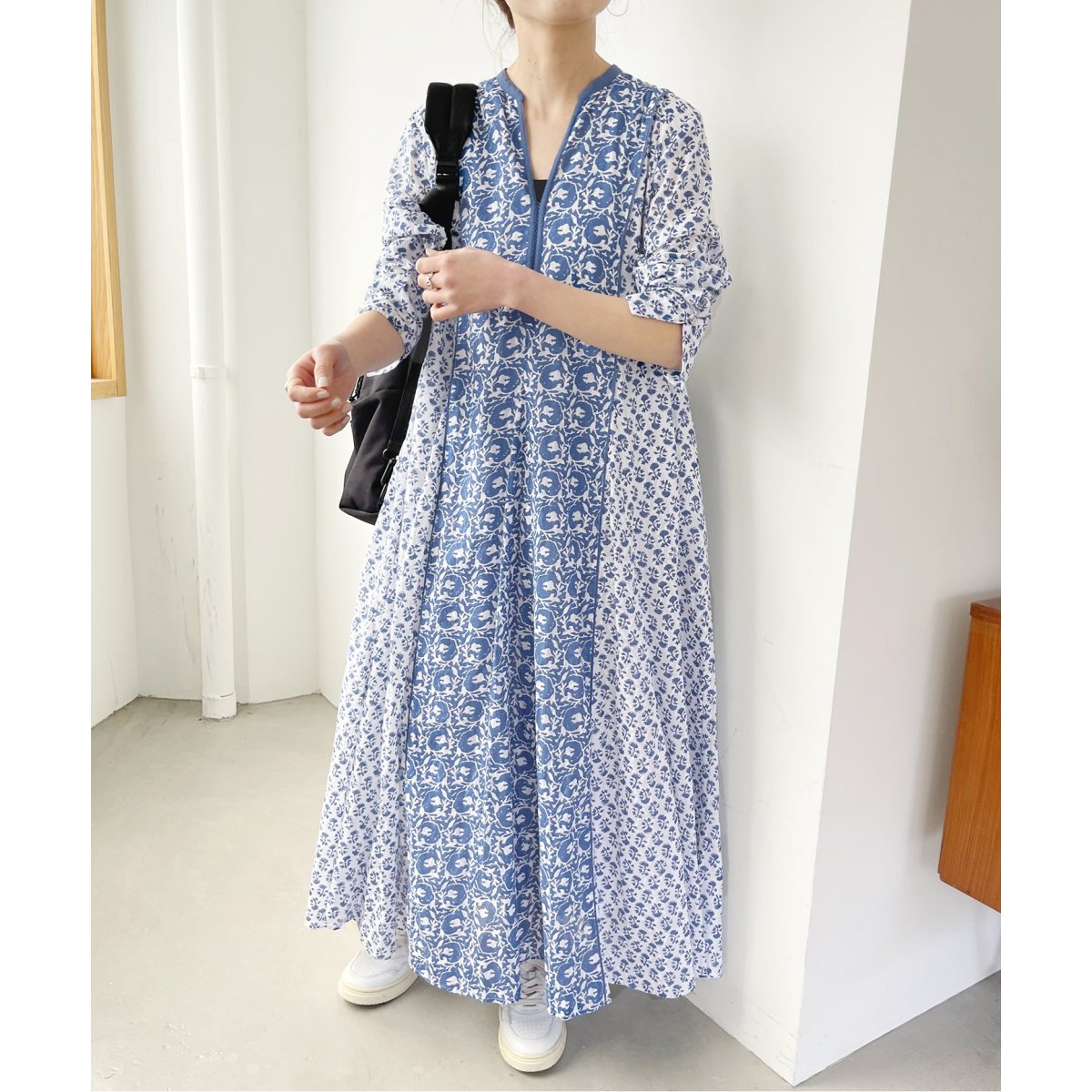 ne Quittez pas / ヌキテパ】COTTON JQD COMBI DRESS | スピック