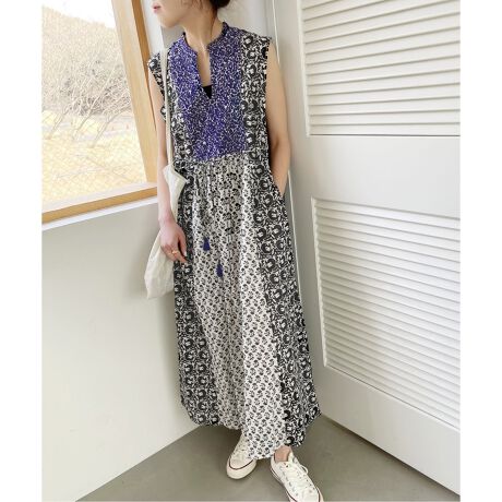 ne Quittez pas / ヌキテパ】COTTONJQD COMBI EMB DRESS | スピック  