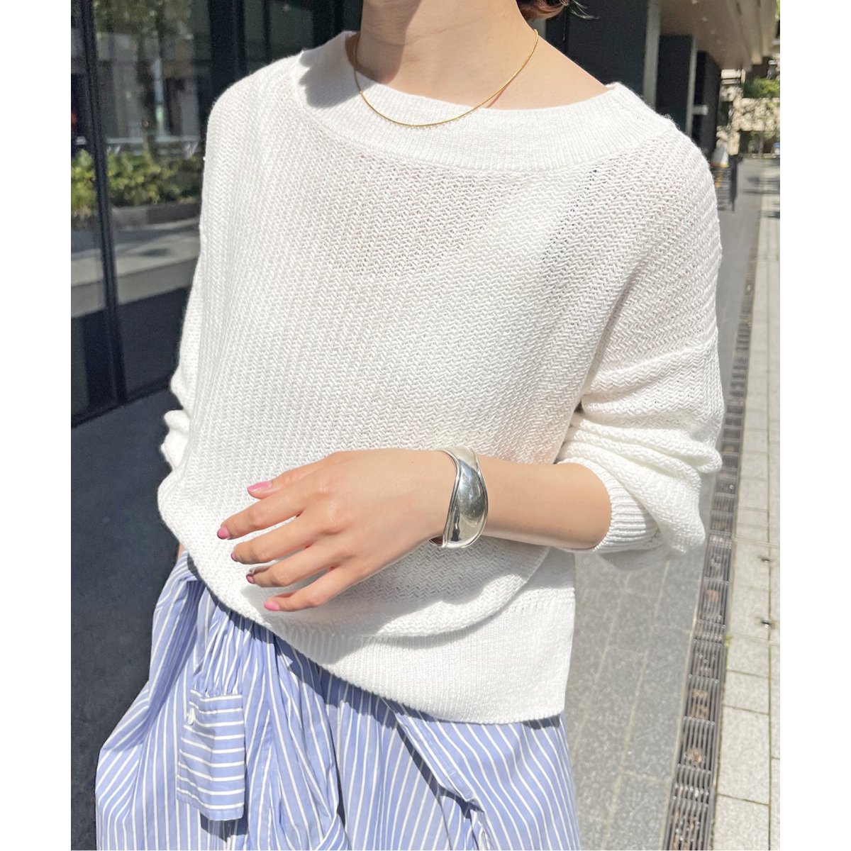 Spick and Span コットンナイロンテープヤーンニット コットンナイロンテープヤーンニット | スピック＆スパン(Spick and