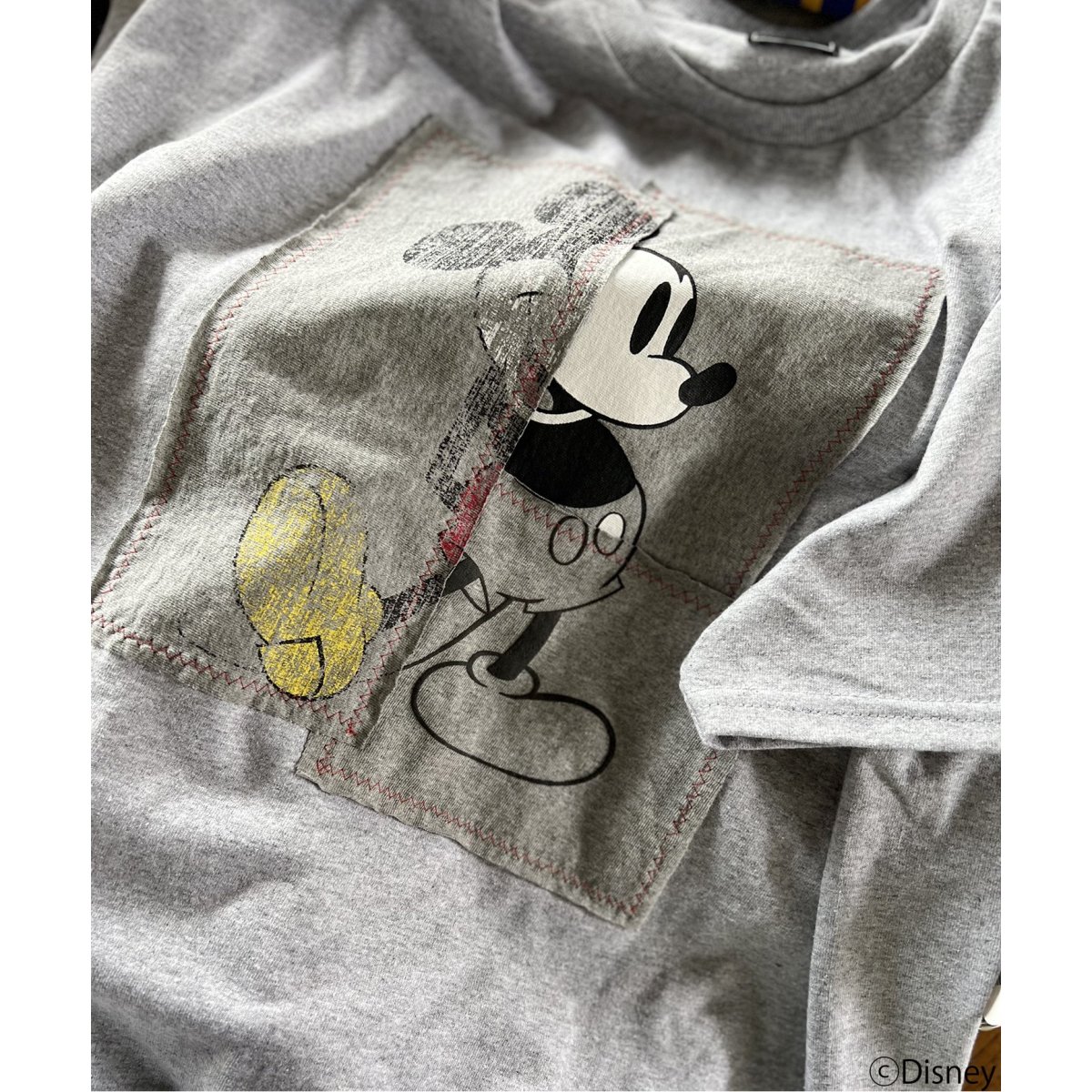 WIFFLE / ウィッフル】 別注 MickeyパッチワークTee | スピック