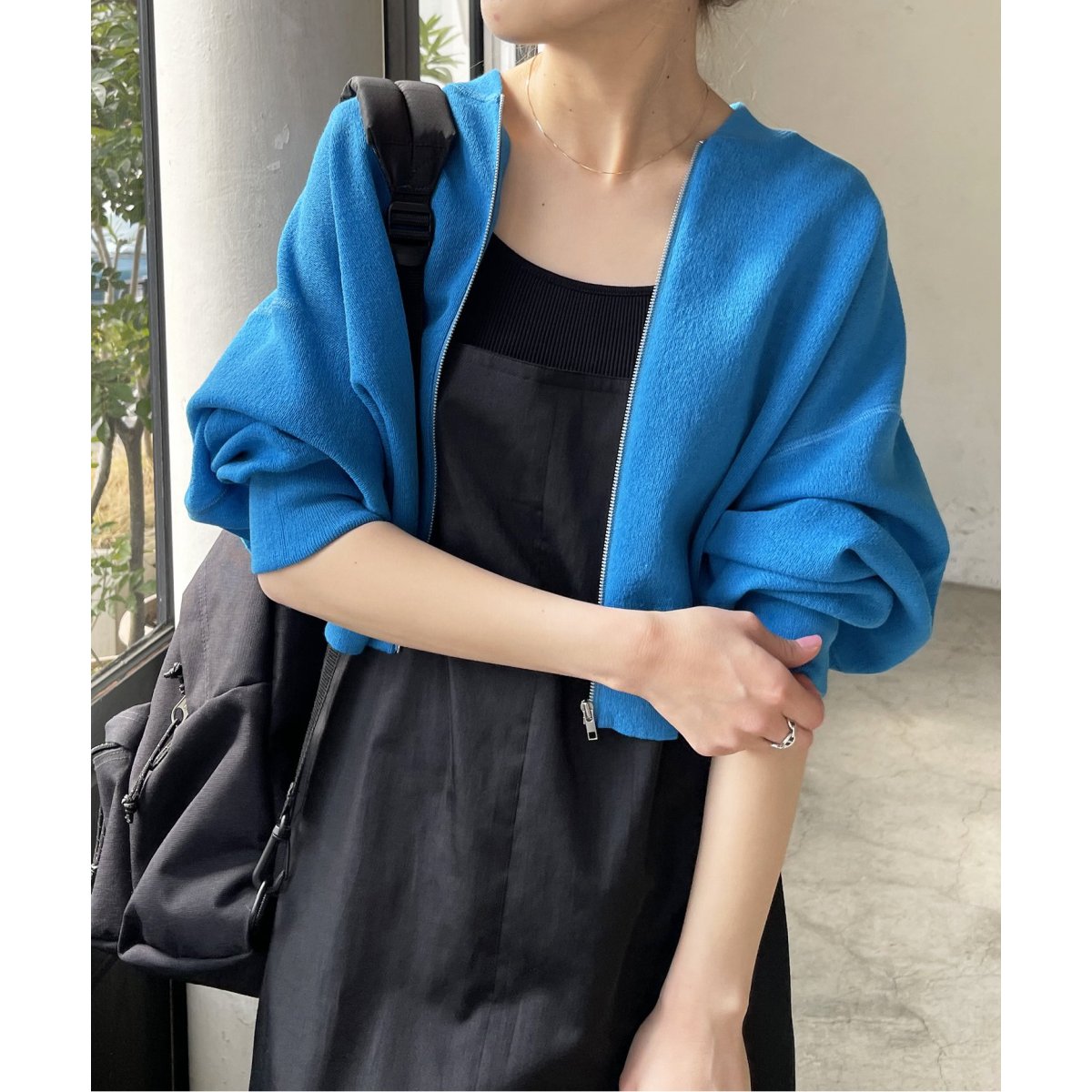 【Spick & Span美品】 s/s ドライニットブルゾン ドライニットブルゾン | スピック＆スパン(Spick and Span