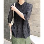 シアーチェックシャーリングブラウス | スピック＆スパン(Spick and 