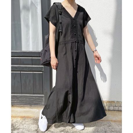 spick and span ipeker AMARA Vシャーリングドレス 38】ipeker V  