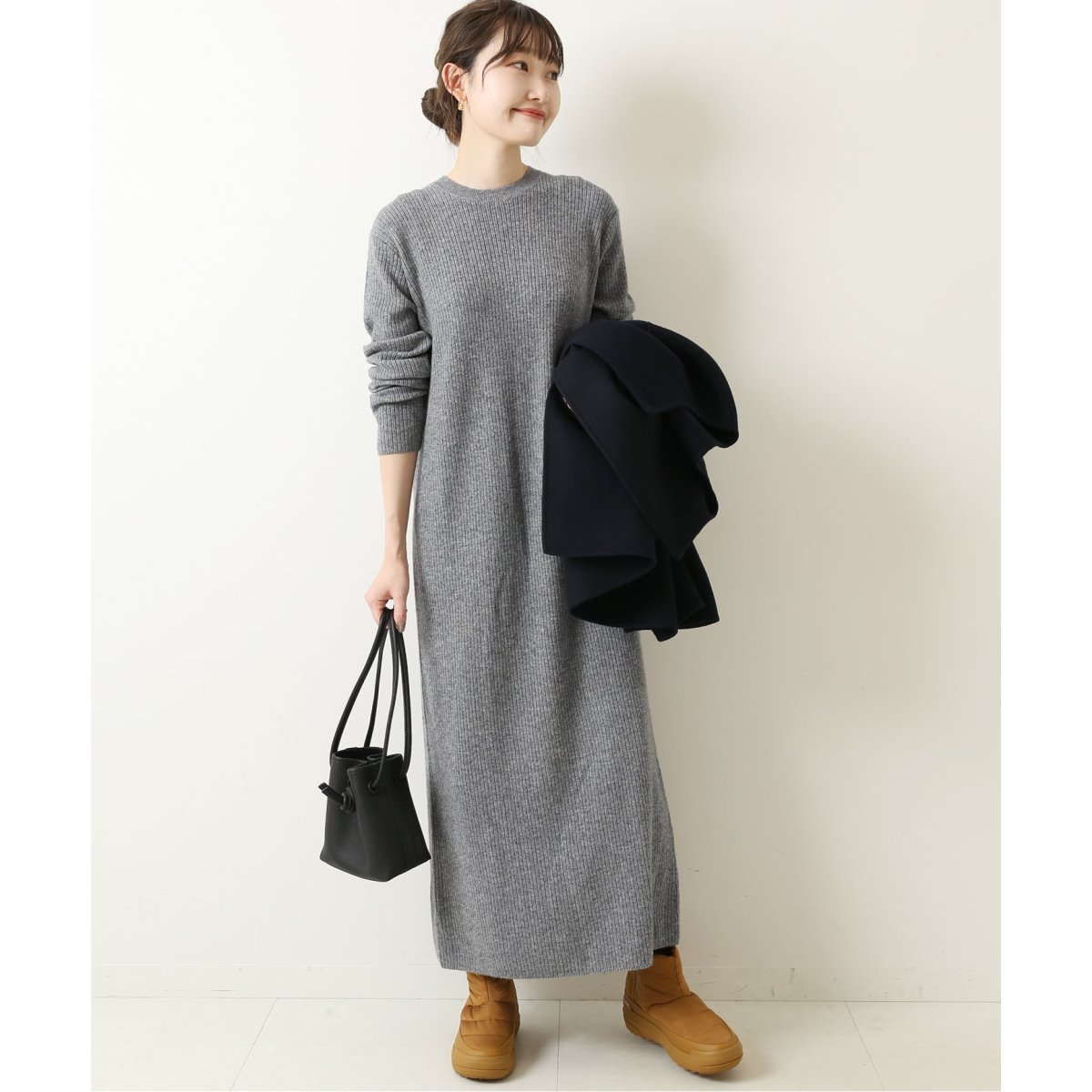 【完売品】スピックアンドスパン フィンガーホール付き リブニットワンピース リブニットワンピース | スピック＆スパン(Spick and Span) | マルイ