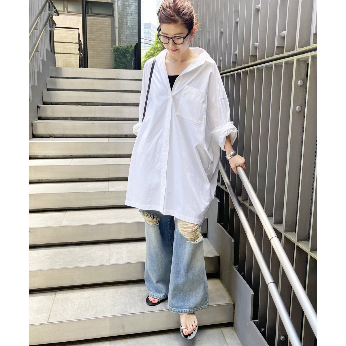 カフスシャツミニワンピース | スピック＆スパン(Spick and Span