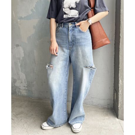 5 1/2 SIDE CRUSHED DENIM | スピック＆スパン(Spick and Span 