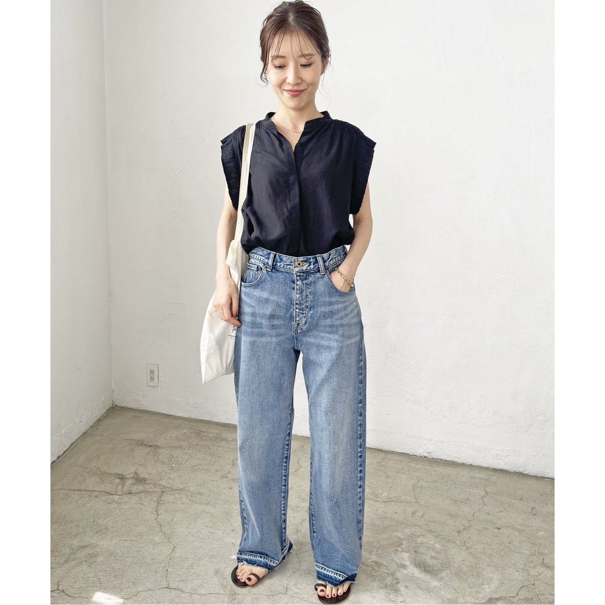 ≪追加≫5 1/2 LOOSE-STRAIGHT DENIM | スピック＆スパン(Spick and