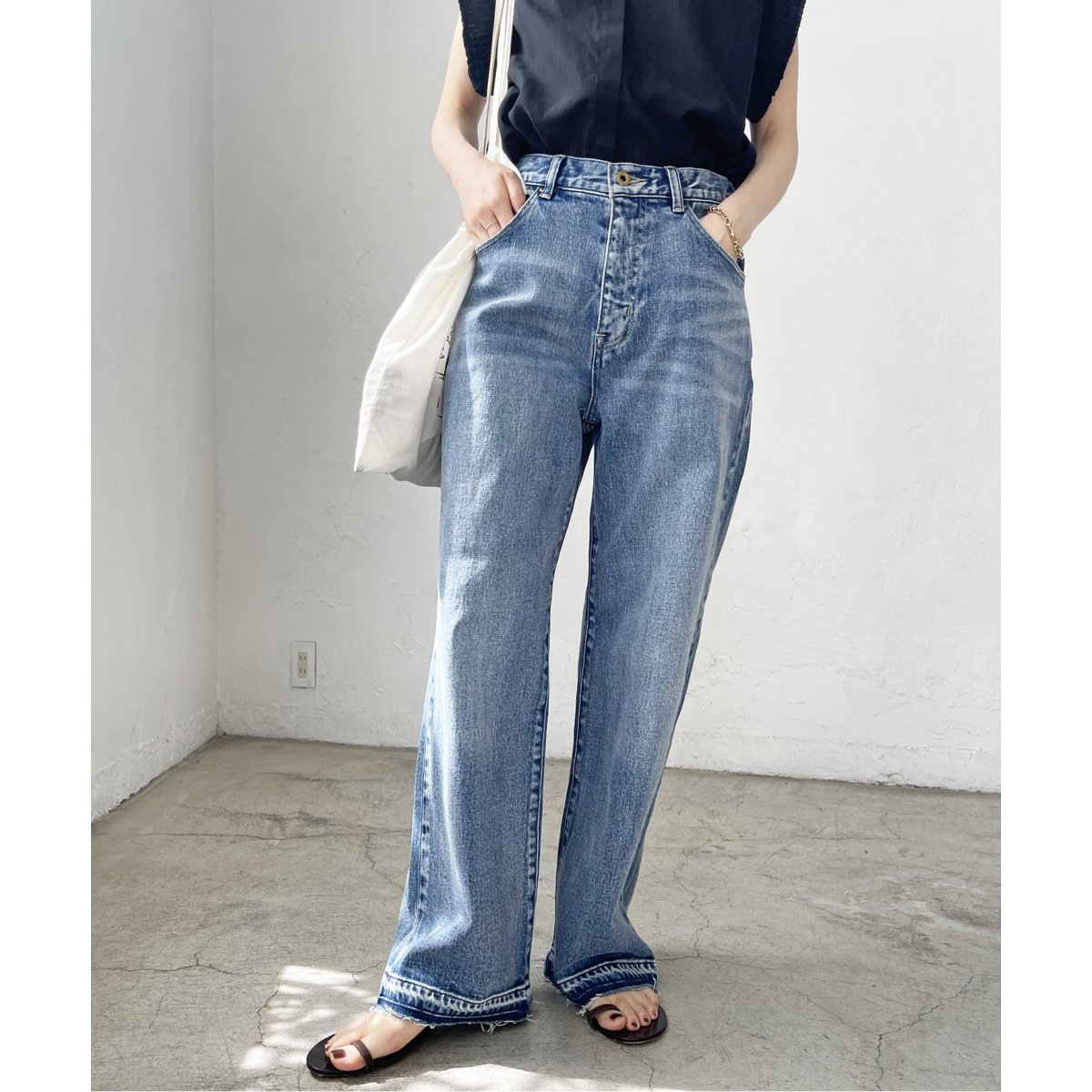 ≪追加≫5 1/2 LOOSE-STRAIGHT DENIM | スピック＆スパン(Spick