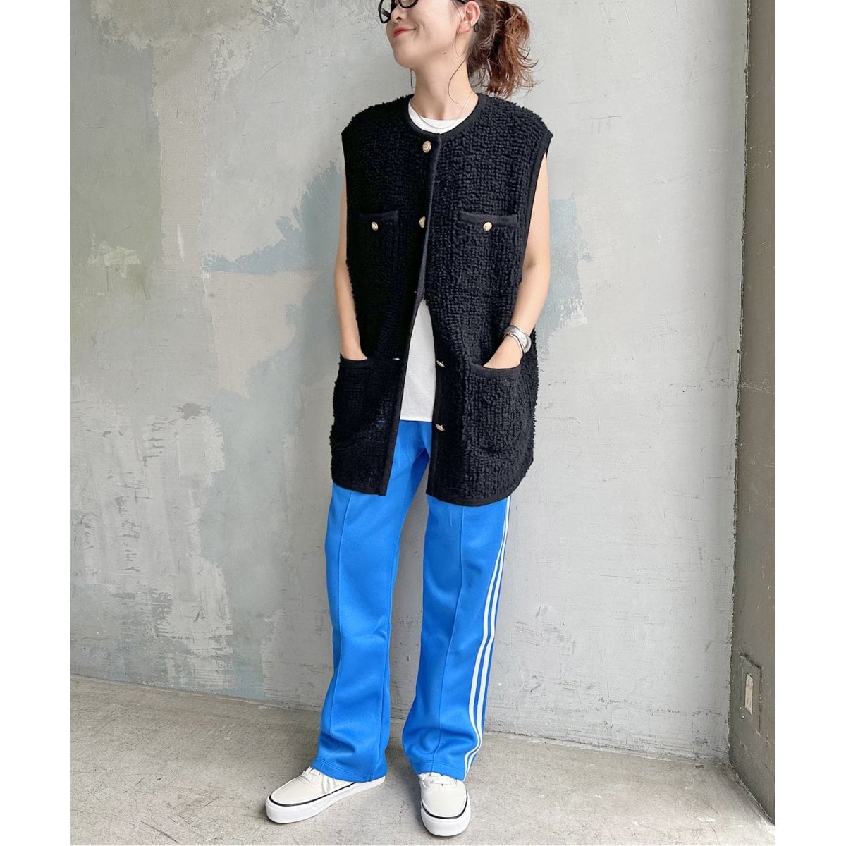ADAWAS アダワス ループニットベスト ジレ ベスト スピックアンドスパン ADAWAS / アダワス】LOOP KNITTED VEST（ベスト）｜Spick and