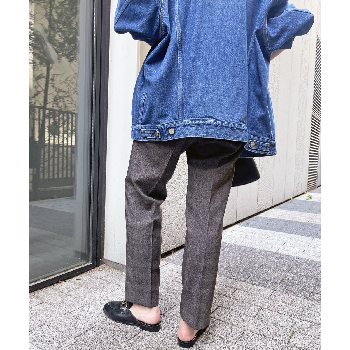 フェイクウールテーパードパンツ | スピック＆スパン(Spick and