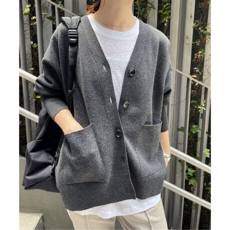 ≪追加2≫ダブルジャガード ビッグカーディガン | スピック＆スパン  