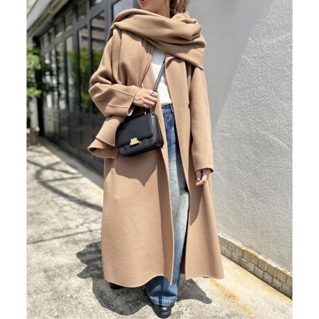 SUPER110Sダブルビーバー ストールセットコート | スピック＆スパン  