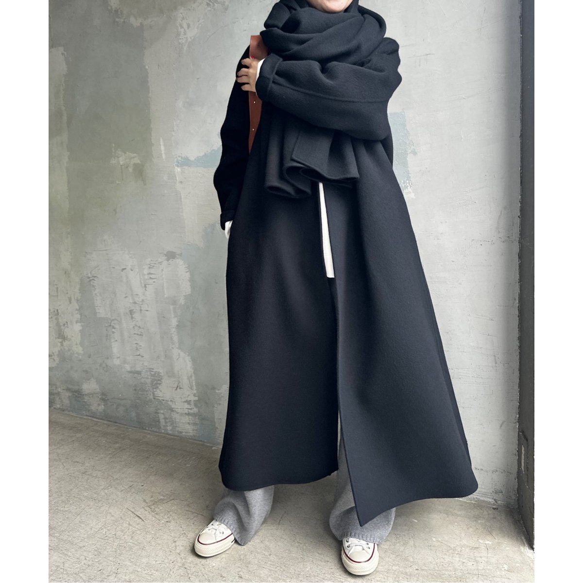 SUPER110Sダブルビーバー ストールセットコート | スピック＆スパン