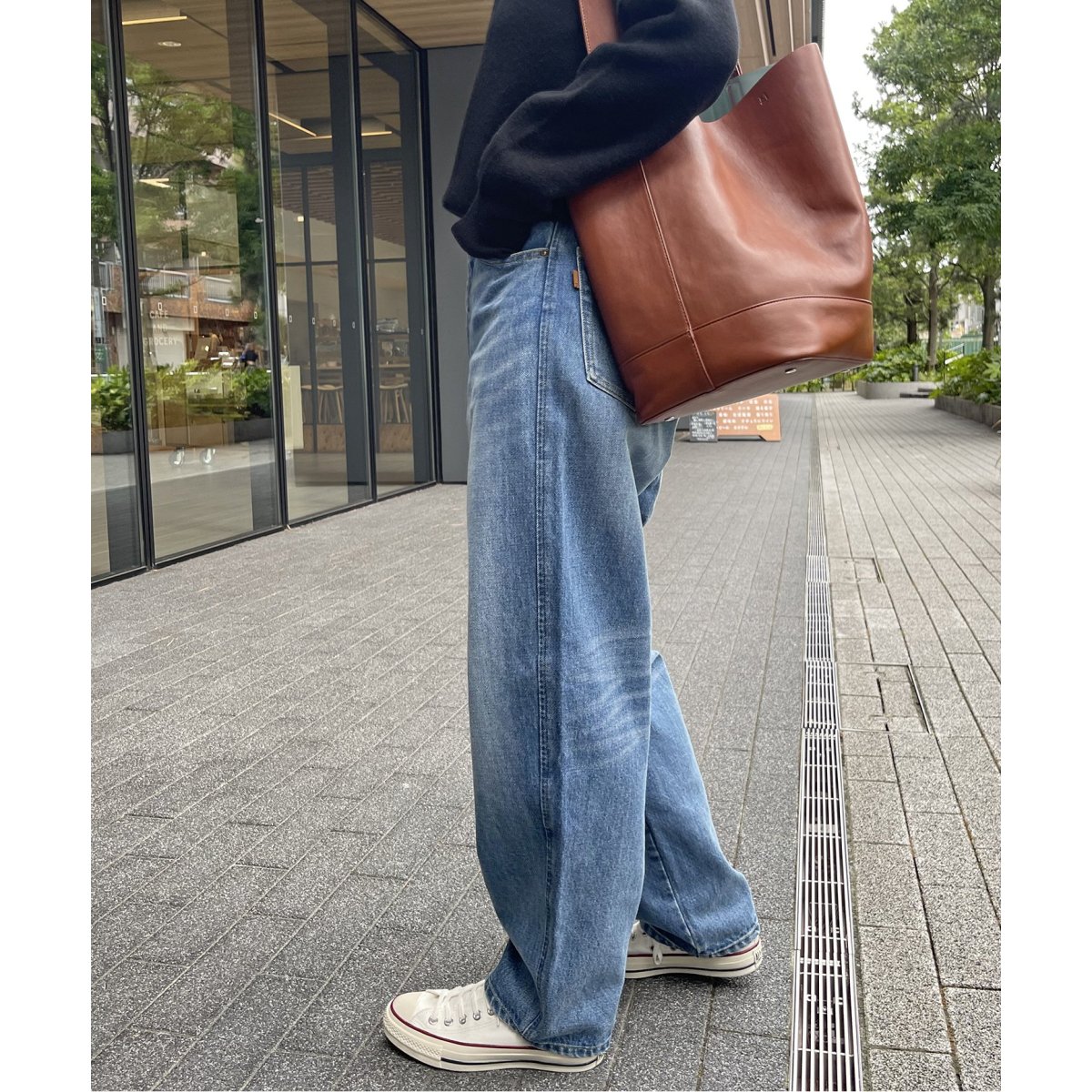 51/2 CURVE LINE_DENIM | スピック＆スパン(Spick and Span