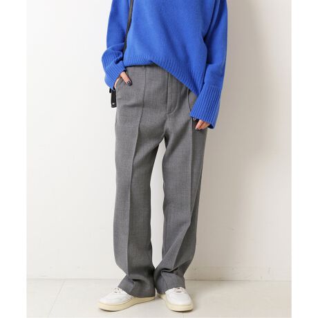 スピックアンドスパン◇ハイブリッドダブルクロスワンタックパンツ36  