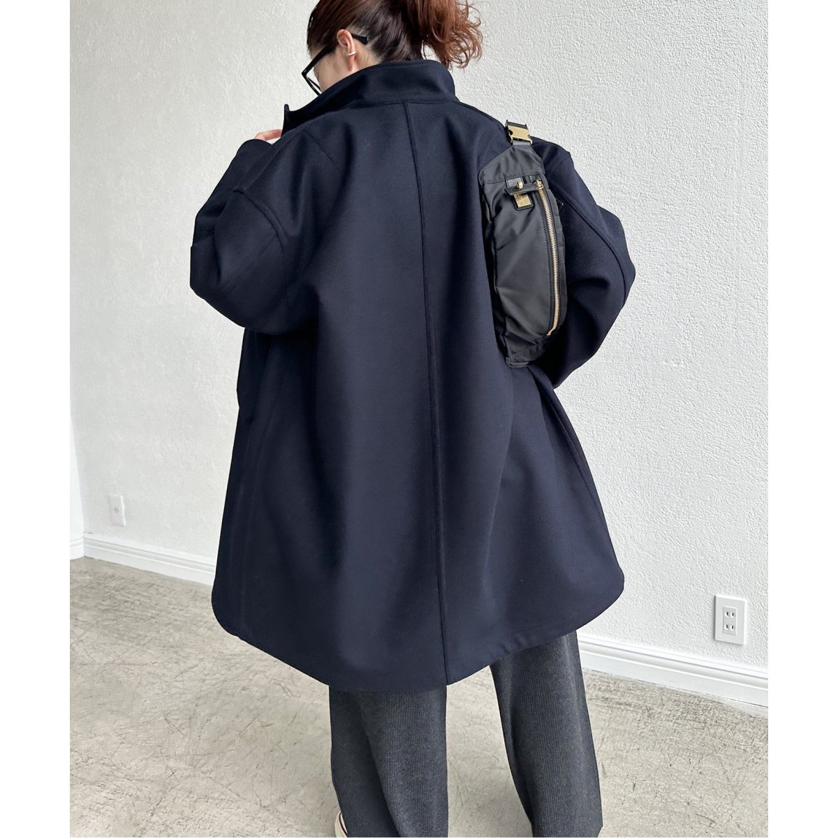 Spick&SpanメルトンM-65 フィールドコートウール/NVY/38 Spick & Span メルトンM-65 フィールドコート ネイビー メルトンM-65