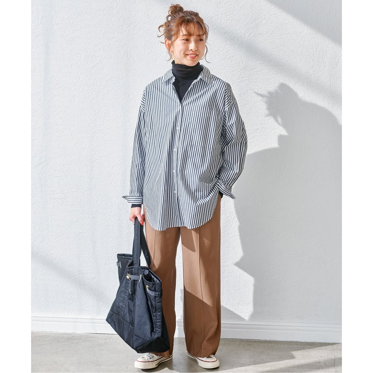 Spick&Span◆23AW/18Gタートルネック プルオーバー/ウール/グレー/23080200504030// ≪追加≫18Gタートルネック プルオーバー | スピック＆スパン