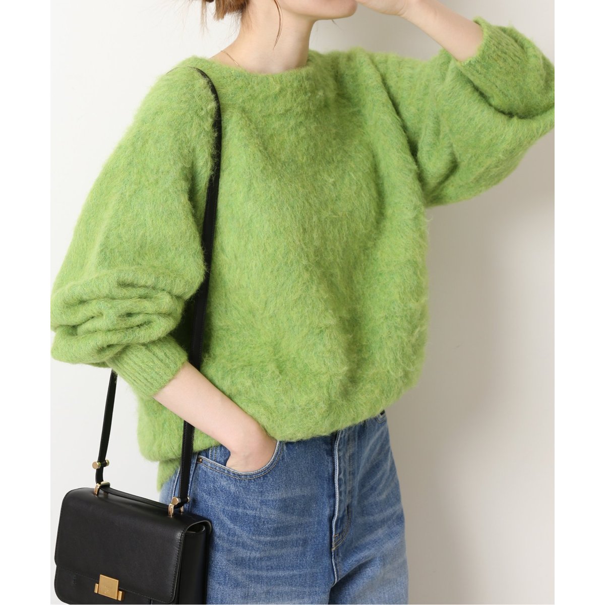 アルパカ混ボリュームスリーブニット | スピック＆スパン(Spick and