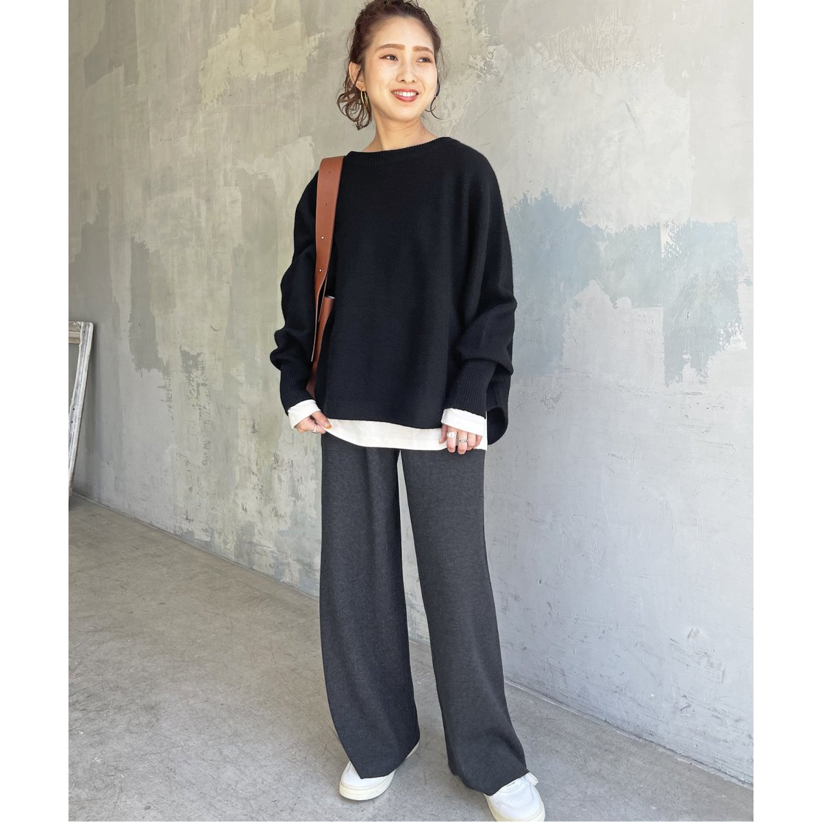 ドルマンロングリブニット | スピック＆スパン(Spick and Span