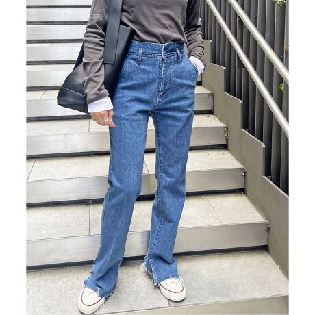 ≪追加≫5 1/2 BEAUTY-LINE SLIT DENIM | スピック＆スパン(Spick and 