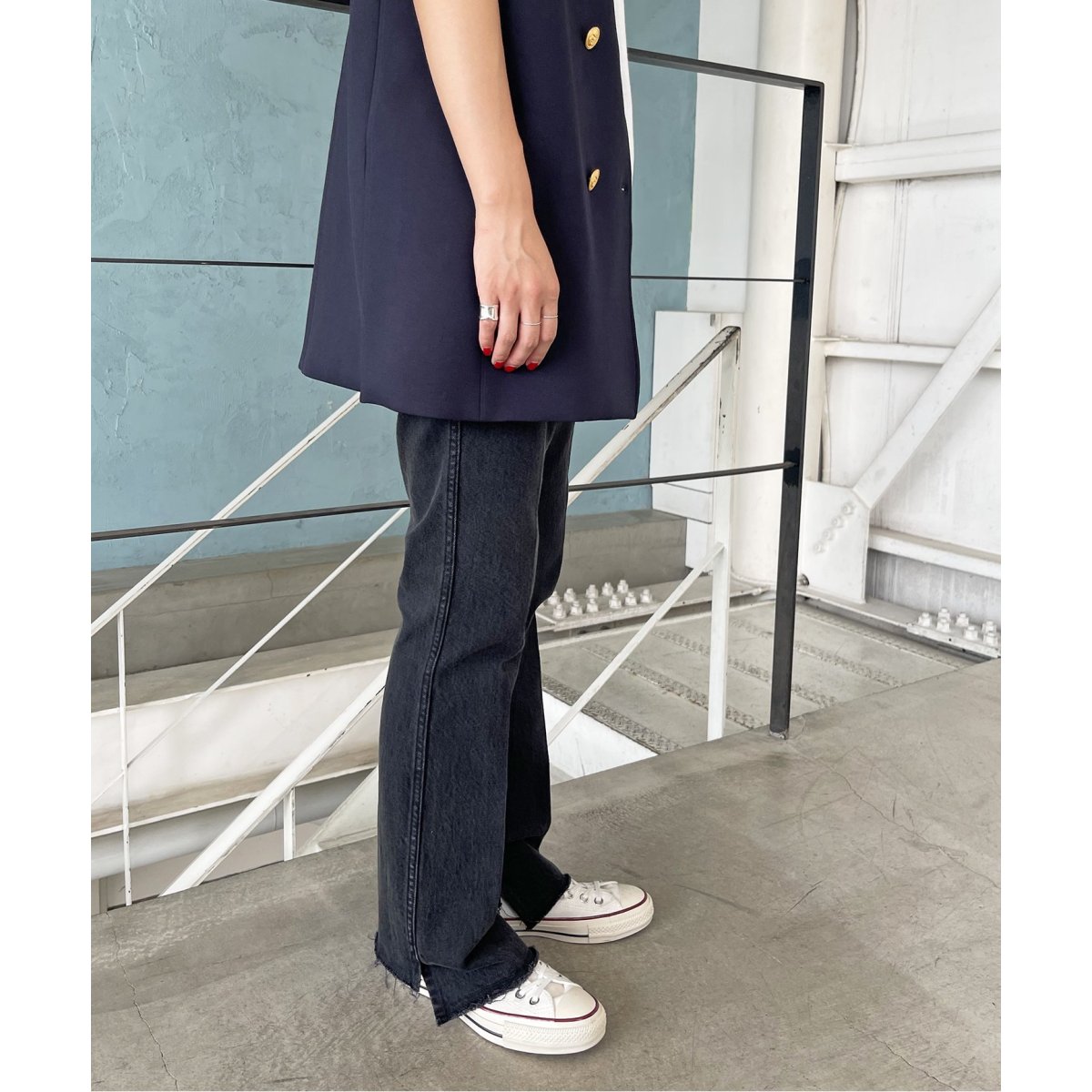 ≪追加≫5 1/2 BEAUTY-LINE SLIT DENIM | スピック＆スパン(Spick and