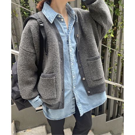 ブークレダブルフェイス カーディガン | スピック＆スパン(Spick and  