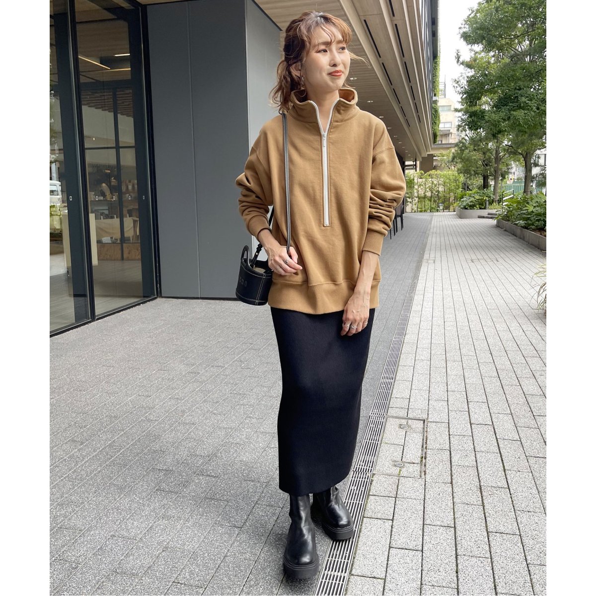 MEYAME / メヤメ】LONG ZIP SWEAT SHIRT | スピック＆スパン(Spick and ...