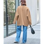 リバーオープンカラーミドル丈コート | スピック＆スパン(Spick and  