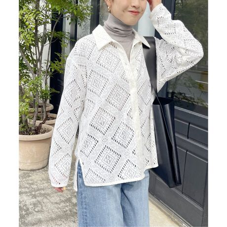 ≪一部店舗+WEB限定≫レースシャツ | スピック＆スパン(Spick and Span 