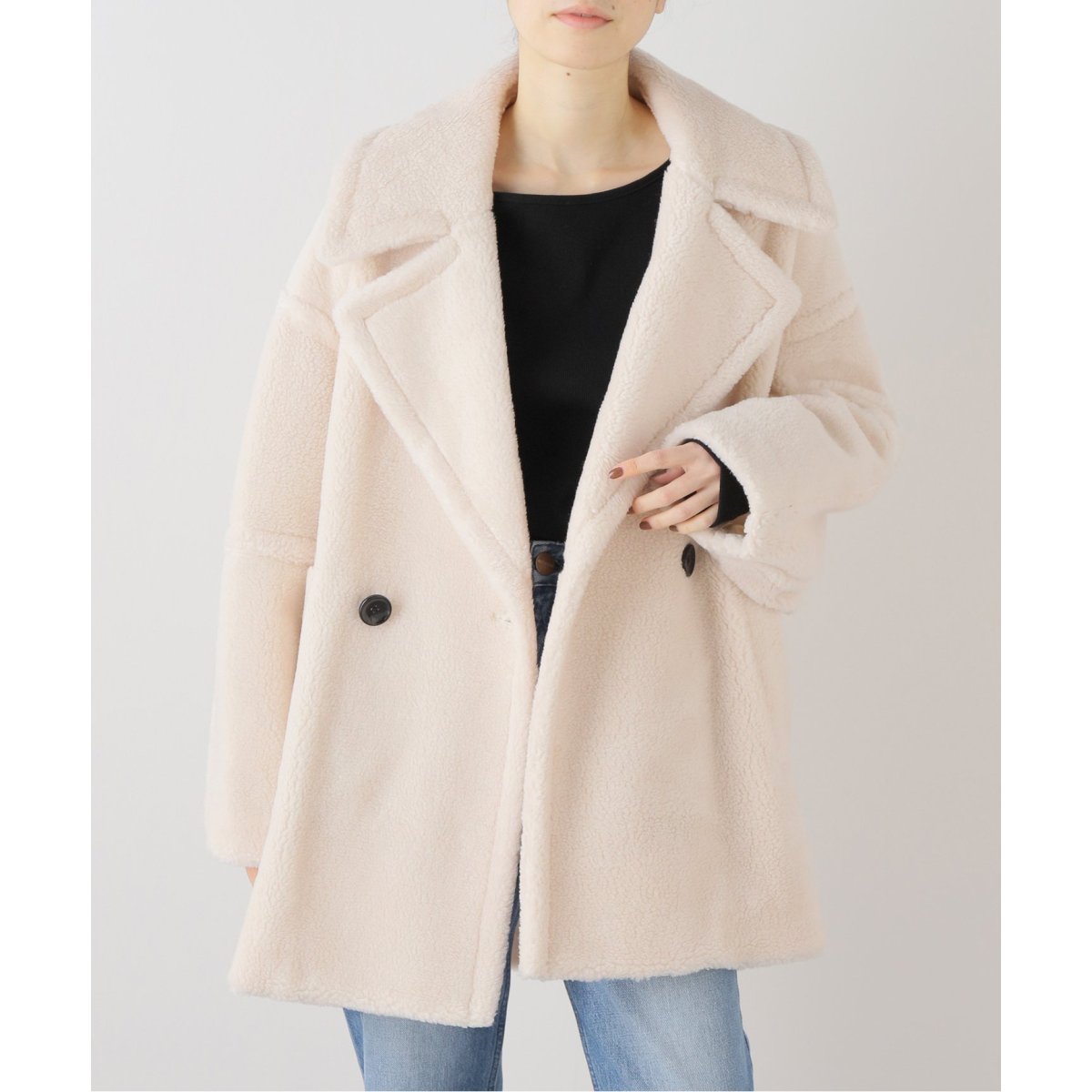 STUMBLY /スタンブリー】 New Silhouette Boa Pea Jacket STUMBLY /スタンブリー】 New Silhouette Boa Pea Jacket